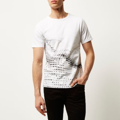 White dot print t-shirt